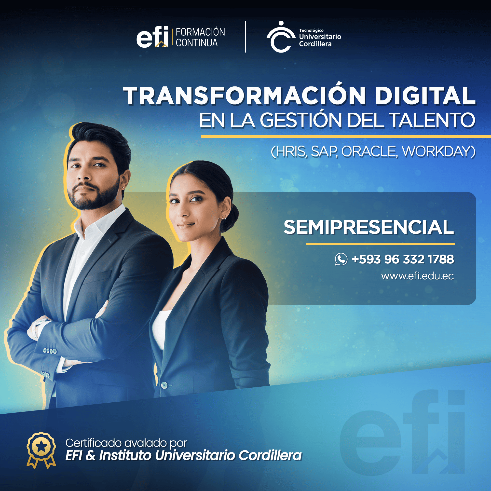 Transformación Digital en la Gestión del Talento (HRIS, SAP, Oracle, Workday)